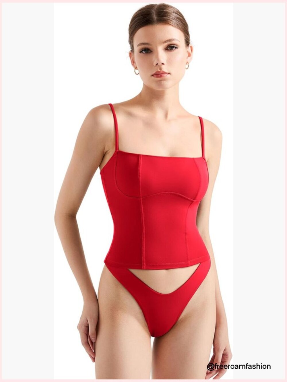 Women Bustier No Boning Corset Tops Fitted Going Out Cami Tank Top